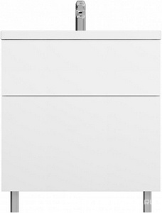 Тумба напольная  75 см, 2 ящика, БЕЗ раковины, цв.белый AMPM Gem M90FSX07522WG32