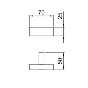 Крючок, (цв. хром),  ZZ Fantini Linea 92 02 7708
