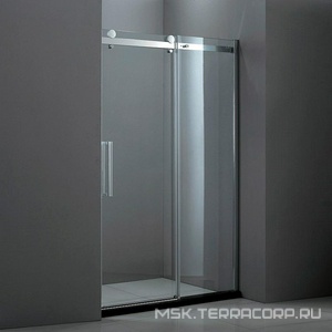 Дверь в нишу 1200хh1950мм, "Правая", сдвижная дверь СЛЕВА, вход 480мм, (стекло прозр. 8мм, фурнит. цв.хром),  XX Cezares Stylus STYLUS-BF-1-120-C-Cr-R