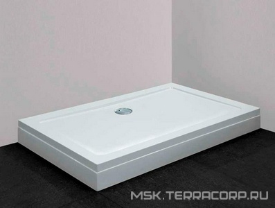 Экран для прямоугольного душевого поддона 1200х900хh35мм, акрил цв.белый, Cezares ZZ Cezares Универсал TRAY-M-AH-120/90-SCR