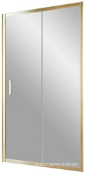 Дверь в нишу ZP, 110*190 см, двухстворчатая раздвижная, профиль  золото, стекло шиншилла ZZ