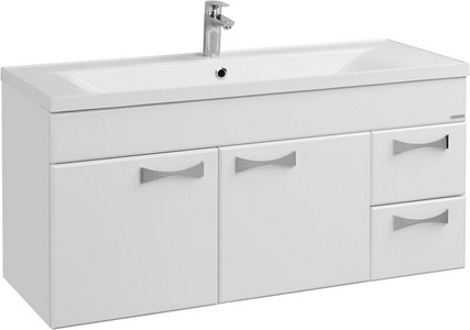 Тумба подвесная  120, 1187х540х444, цвет белый глянец ZZ Aquaton Диор 1A110601DR010