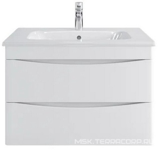 Комплект мебели - тумба подвесная Sanstar Migliore""-80 см, раковина Эйфория 80 в комплекте, цв.белый, ZZ SanStar Smile 158.1-1.5.1.К