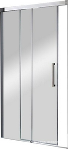Дверь в нишу 1500(1475-1515)хh2000мм, Правая/Левая, сдвижная дверь, вход 700мм, (стекло прозр. 8мм, фурнит. цв.хром),  ZZ Cezares Premier Soft PREMIER-SOFT-W-BF-1-150-C-Cr-IV