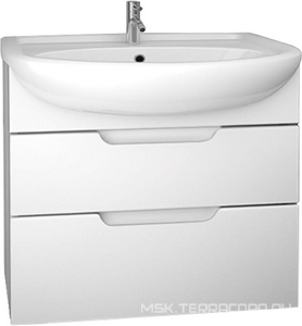 Тумба напольная  65см (ВРРЕМЕННО НЕ ПРОИЗВОДИТСЯ) ., 2 ящика, БЕЗ раковины, цв.белый XX Dreja David 99.0702