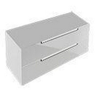 Тумба 987хh524х449мм, д/раковины 1000мм,(2 выдв.отдел., 3 контейн.д/акс., 4 алюм.штанги, 2стекл.перег.,креп.в комп.,(цв. FP серый глянц) ZZ Villeroy & Boch Subway 2.0 A69700FP