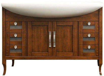 Тумба напольная  120, 1215*880*480 мм, цвет светлый орех, БЕЗ раковины Классик 120 ZZ Opadiris Мираж 00-00000058