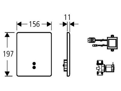 Накладная панель для писсуара, с фотоэлементом, KL Grohe Grohedal 37749 SD OOO