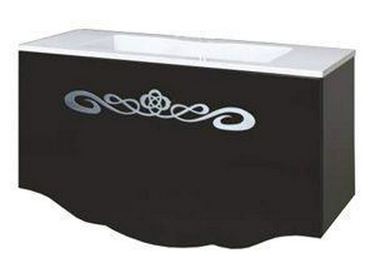 Тумба 100х44хh53см, подвесная, под раковину, (цв., ручка цв.хром),  ZZ La Beaute Cher B100C2