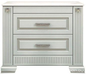 Тумба напольная  100, 1030*855*450 мм, цвет белый/серебро патина, БЕЗ рак. n126396 Кападокия 100 (ст рак.Прима 1000) Opadiris Оникс 00-00003527