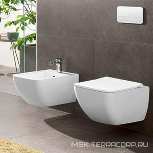 Сиденье для унитаза (тонкое Slimseat WRAPOVER), с Quick Release и Soft Closing, (цв. 01 white),  Villeroy & Boch Venticello 9M79S101