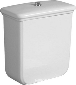 Бачок "Низкий" с крышкой, для чаши унитаза, с боковым отверстием для рычага смыва, подвод воды снизу слева, БЕЗ механизма смыва арт.D 24 хх,  Simas Lante LA09B
