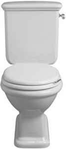 Бачок "Низкий" с крышкой, для чаши унитаза, с боковым отверстием для рычага смыва, подвод воды снизу слева, БЕЗ механизма смыва арт.D 24 хх,  Simas Lante LA09B