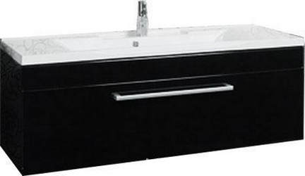 Мадрид100 тумба-умывальник(1114-1.95)  черный глянец ZZ