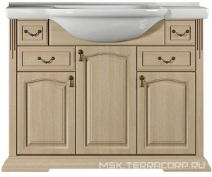 Тумба напольная Риспекто 95, 970*510*920мм, цвет слоновая кость, БЕЗ раковины Дрея 95 XX