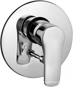 Смеситель встраиваемый для ванны/душа , однорычажный, БЕЗ внутр.части арт. 38 625, хром ХХ Kludi Tercio 384190575