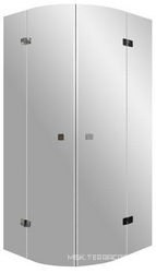 Душевой уголок BSKK4-90, стекло прозрачное, БЕЗ комплекта петель, ручек, держателей и поддонна ZZ