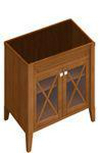 Шкаф под раковину 685хh750х540мм, 2 двери, (цв.орех, ручки-керамика цв.R2 Star white ceramicplus),  ZZ Villeroy & Boch Hommage 899500R2