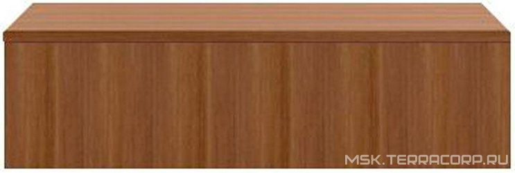 Тумба настенная (фасад и корпус цв.натур.орех шпон) 1200х420хh250мм (1 выдв.модуль с внутр.разбивкой с нажимн.механ откр/закр,крепл. в компл.), Pli ZZ