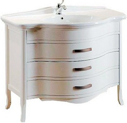Тумба напольная 103х54хh80см, (под раковину), с тремя выдв. ящиками, (цв.Avorio francese, ручки 3шт. цв.бронза), Armony ZZ