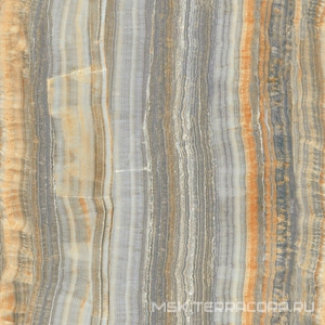 Керамогранит для пола и стены Ariostea Ultra Onici Grey Onyx Vein Cut Lucidato (Shiny) 6 мм 150x150 UO6L150557