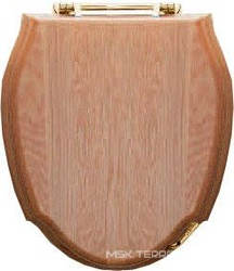 Сиденье для унитаза, массив дуба, светлый, петли (латунь) Westminster ZZ