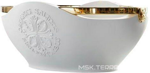 Ванна 1800х1370хh750мм, отдельност, литой природн камень Sapirit, поверхность матовая, регулир.опоры, фурнит, нажим.слив цв.золото в компл, Bianka XX