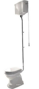 Бачок "Высокий", (без трубы и механизма смыва) для чаши унитаза арт.1011 (10) 01,  ZZ Kerasan Retro 108001