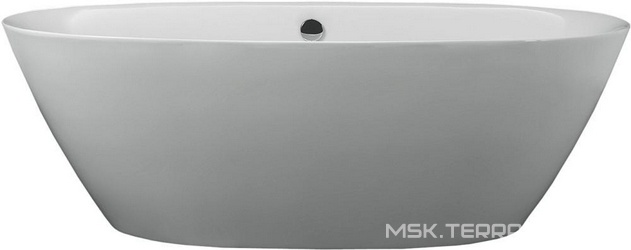 Ванна 1800x900xh600мм, акрил, отдельностоящая, слив-перелив цв.хром в комплекте, BelBagno ZZ