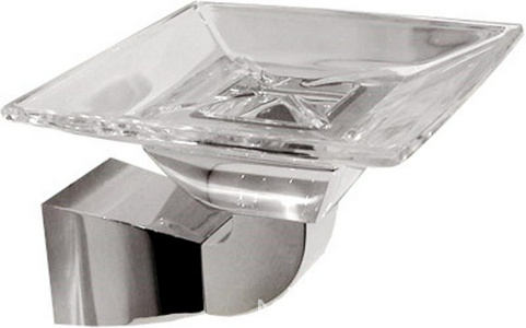 Мыльница настенная (хрусталь, держатель цв. хром),  XX Dorn Bracht Square 83 410 910-00