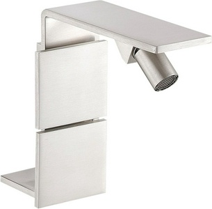 Смеситель для биде, 2 ручк., (цв. тертая сталь),  ZZ 3M 5mm IT 2524 IS 5F ZZ