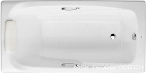 Ванна MING 170х85 см чугунная, с отвер. п/ручки, БЕЗ ножек, БЕЗ ручек XX