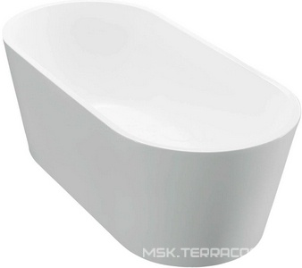 Ванна 1700x800xh600мм, акрил, отдельностоящая, слив-перелив цв.хром в комплекте, BelBagno XX BelBagno Универсал BB71-1700