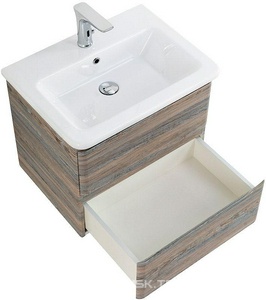 База под раковину подвесная с двумя выкатными ящиками, 600х450хh500мм, без раковины, (цв.Pino Scania),  ZZ BelBagno Albano ALBANO-CER-600-2C-SO-PS