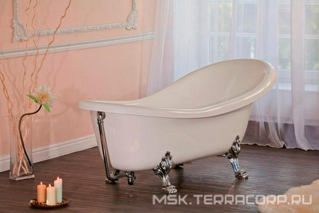 Ванна 175х80хh79см., (БЕЗ ножек и сифона), литьевой мрамор (цв. белый),  ZZ Romance Collection Opera 1750800790W