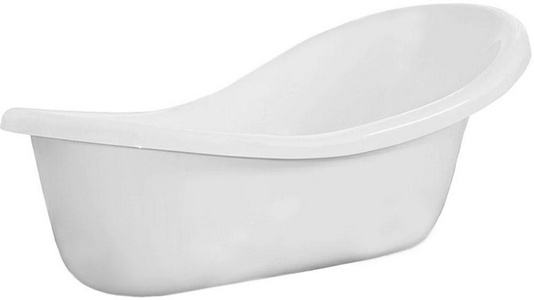 Ванна 167х75хh64см., (БЕЗ ножек и сифона), литьевой мрамор (цв. белый),  ZZ Romance Collection Romance 1670750640W