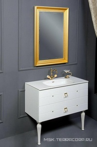 Ножки SPIRALE 35 см (пара) белая/золото, ZZ Armadi Art Neoart 848-W-35