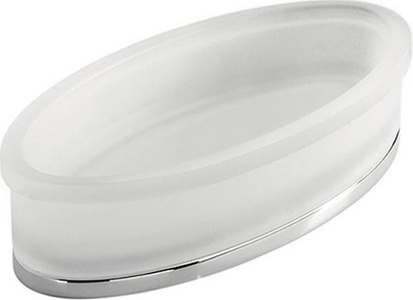 Ёмкость 25х11см, настольная, (стекло мат., основа металл. цв. хром),  ZZ Colombo Land B2843.000