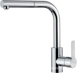 Смеситель для кухни, вытяжной излив, хром XX