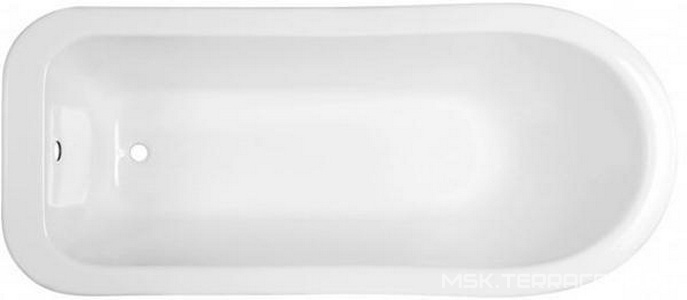 Ванна отдельностоящая из лит.мрамора "", 1700*730, БЕЗ ножек, белая ZZ Эстет Царская ФР-00000685