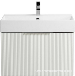 База под раковину подвесная с выдвиж.ящиком и внутренним ящиком, 70х44x43см, без раковины, (цв.Bianco opaco), Premium ZZ