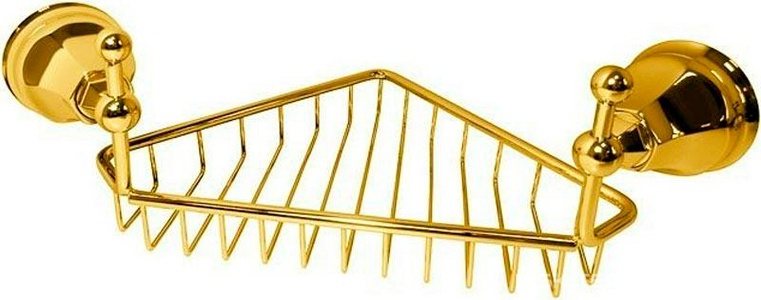 Полочка-решётка угловая 22х22см, (цв.Ottone Grezzo латунь матов.), CLASSICA  ZZ Nicolazzi Classica 1495 OG