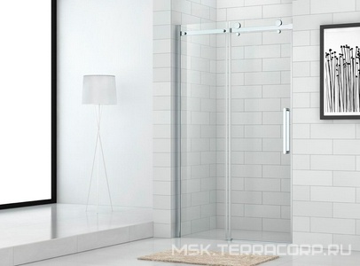 Дверь в нишу 1400хh1950мм, сдвижная дверь справа/слева, вход 550мм, (стекло прозр. 8мм, фурнит. цв.хром), STYLUS ZZ Cezares Stylus STYLUS-O-M-BF-1-140-C-Cr