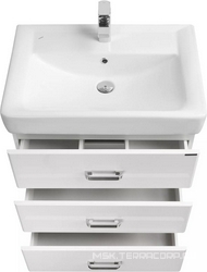 Тумба напольная  70 M, 670x688x442 мм, цвет белый глянец, без раковины Тигода 70 ZZ Aquaton Америна 1A169001AM010