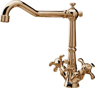 Смеситель для кухонной мойки, (цв. бронза),  ZZ 3M Nuova retro 4138 UU