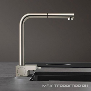 Смеситель для кухни, 250, с вытяжным душем, 2jet, (цв.нерж.сталь),  ZZ Hansgrohe Aquno Select M81 73836800