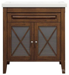 Тумба напольная Палермо 90, 900х865х480 мм, цвет светлый орех, БЕЗ раковины Анита 90 ZZ