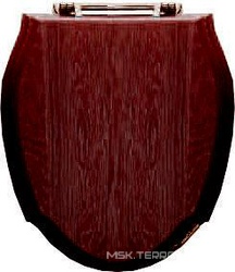 Сиденье для унитаза массив, красное дерево, петли (латунь),Westminster ZZ