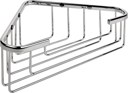 Полочка-решетка угловая 24,5хh8см (цв.хром),  ZZ Colombo Basic B2733