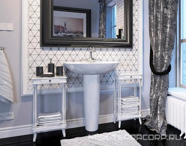 Раковина  Classic Luxe 65 см, белый Sanita Luxe Classic luxe WB.PD/Classic/65-C/WHT.G/S1 (CLCSLWB01)